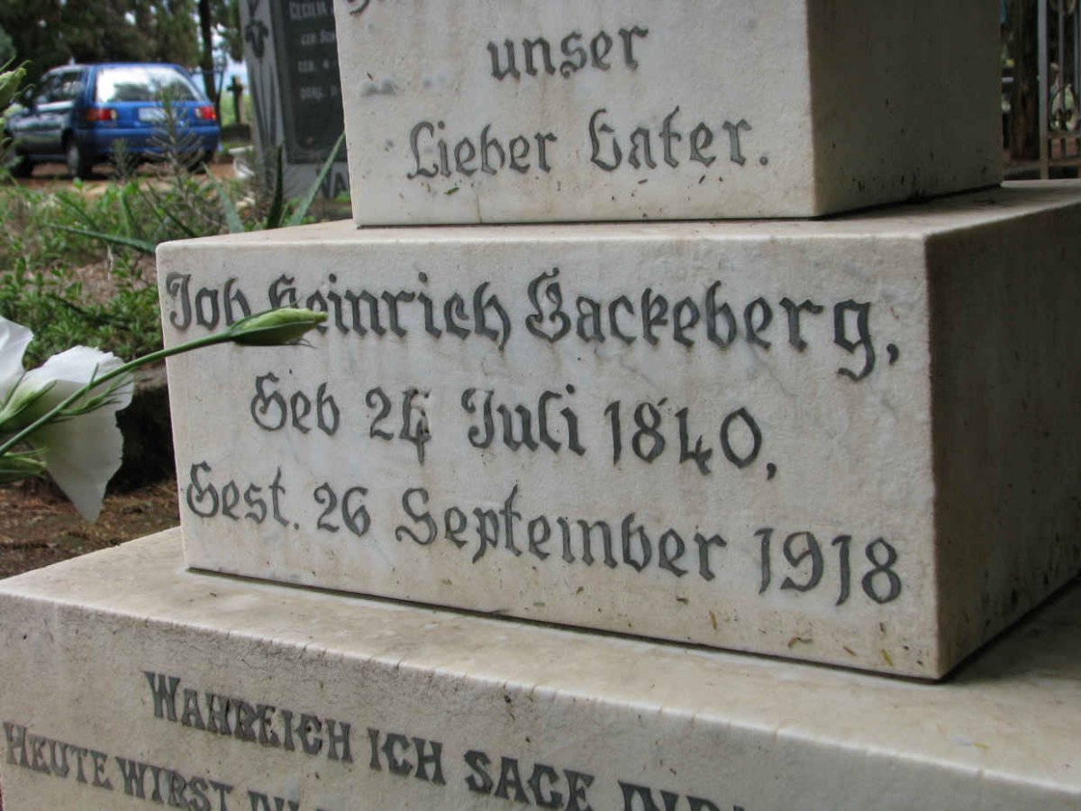 BACKEBERG Job Heinrich 1840-1918