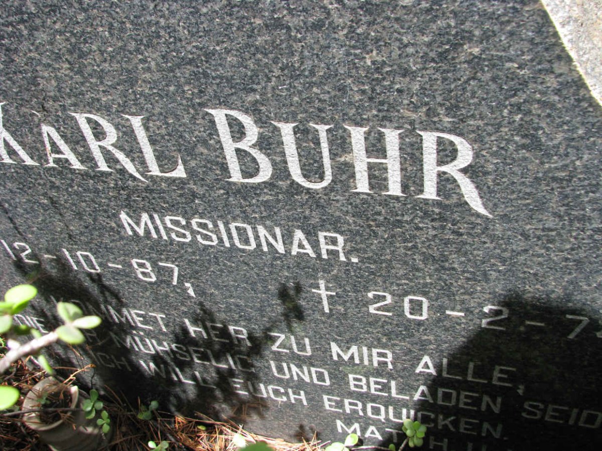 BUHR Karl 1887-1974