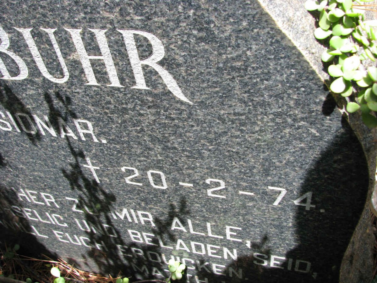BUHR Karl 1887-1974
