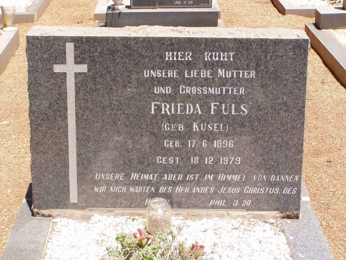 FULS Frieda nee KÜSEL 1896-1979