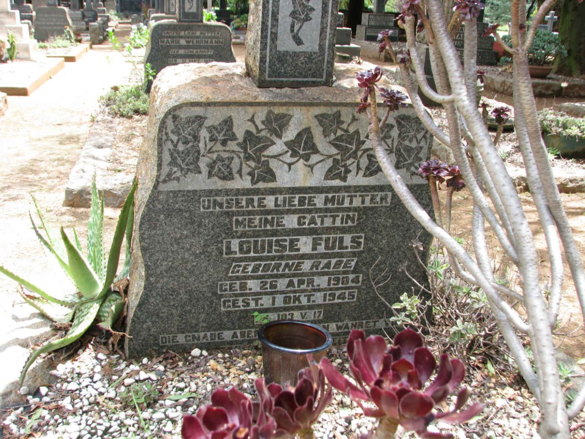 FULS Louise nee RABE 1904-1945