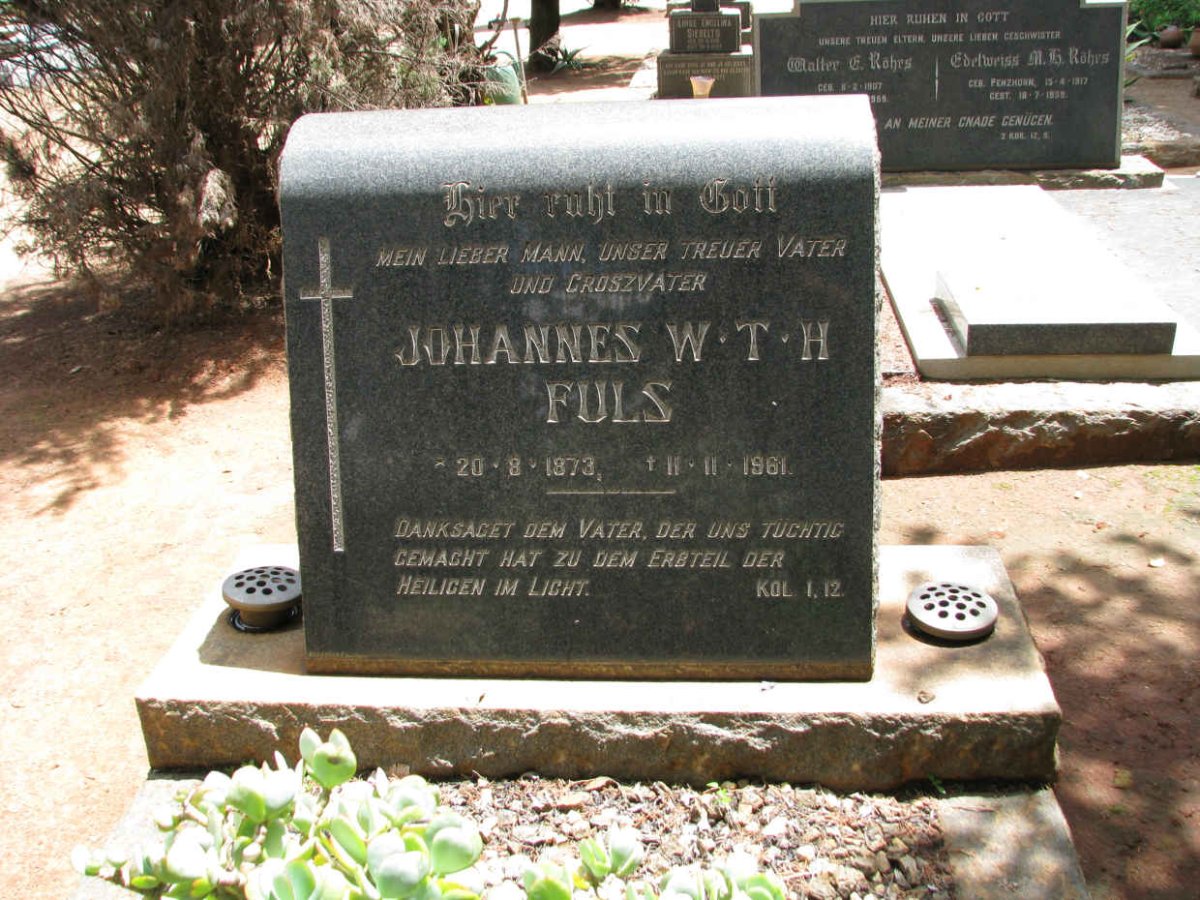 FULS Johannes W.T.H. 1873-1961