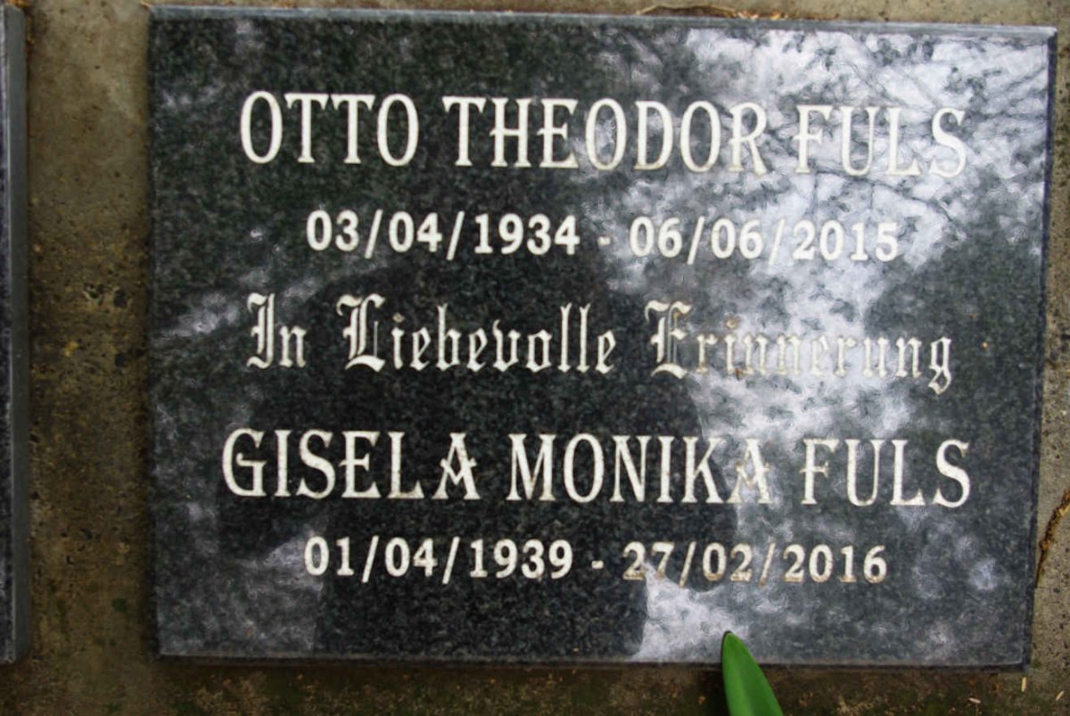 FULS Otto Theodor 1934-2015 &amp; Gisela Monika 1939-2016