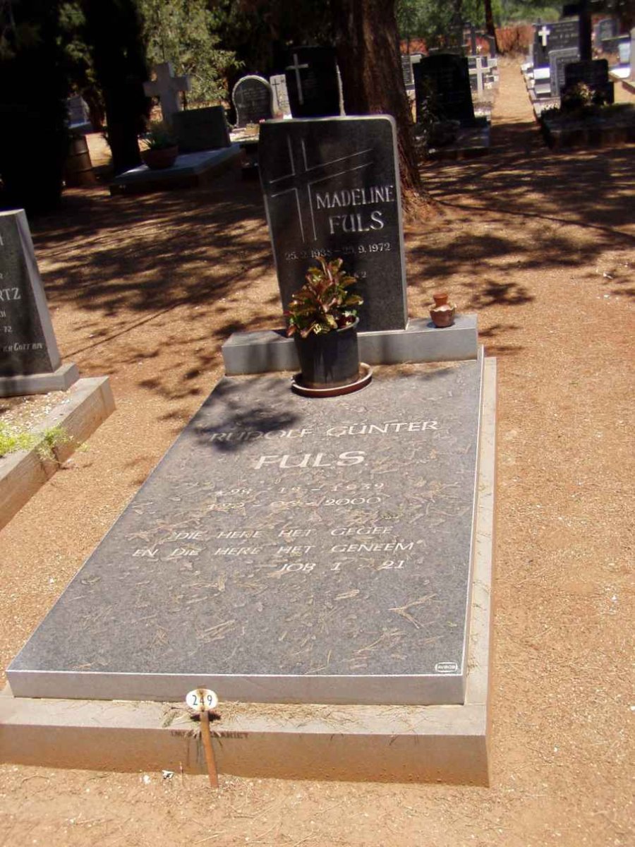 FULS Rudolf Gunter 1932-2000 &amp; Madeline 1938-1972