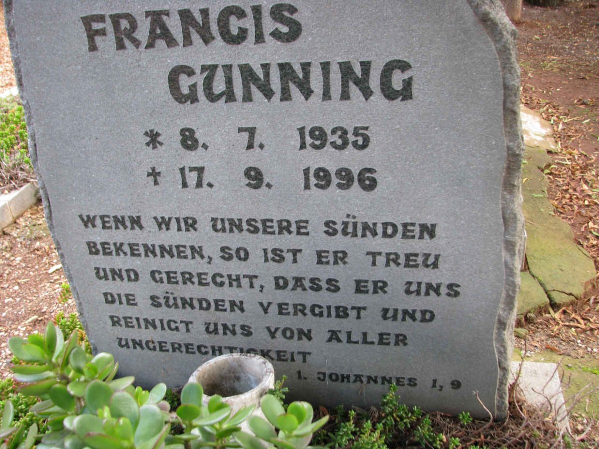 GUNNING Francis 1935-1996