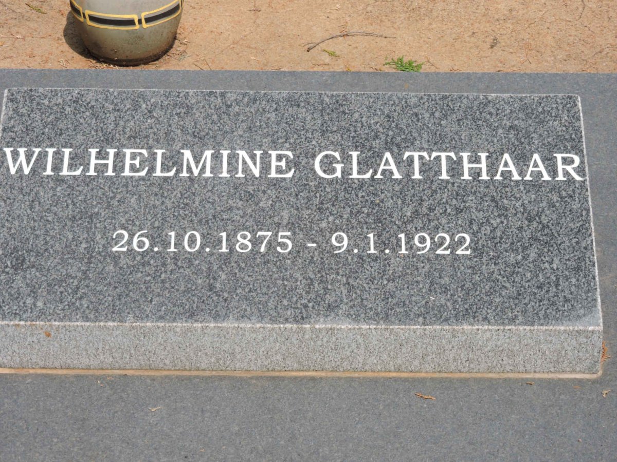 GLATTHAAR Wilhelmine 1875-1922