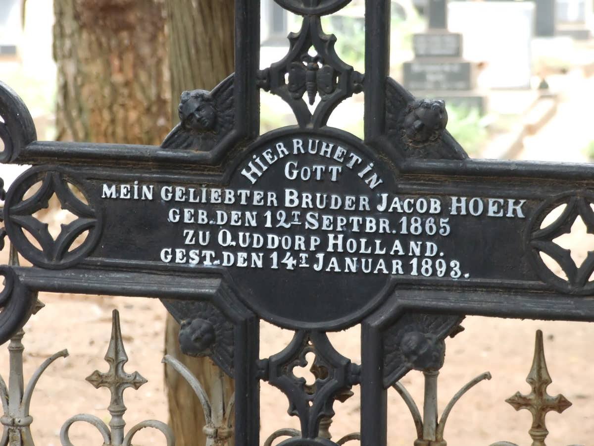 HOEK Jacob 1865-1893