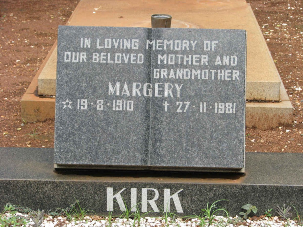 KIRK Margery 1910-1981
