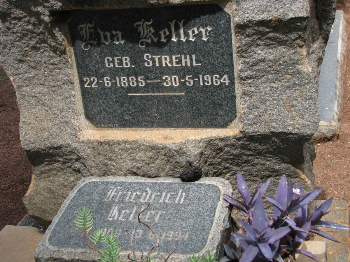 KELLER Eva nee STREHL 1885-1964 :: KELLER Friedrich 1908-1994