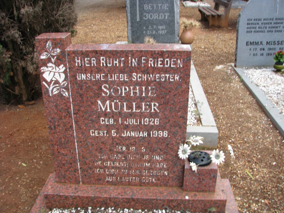 MULLER Sophie 1926-1996
