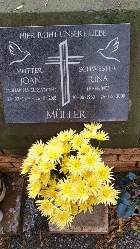 MÜLLER Johanna Elizabeth 1924-2018 :: MÜLLER Everiné 1960-2008