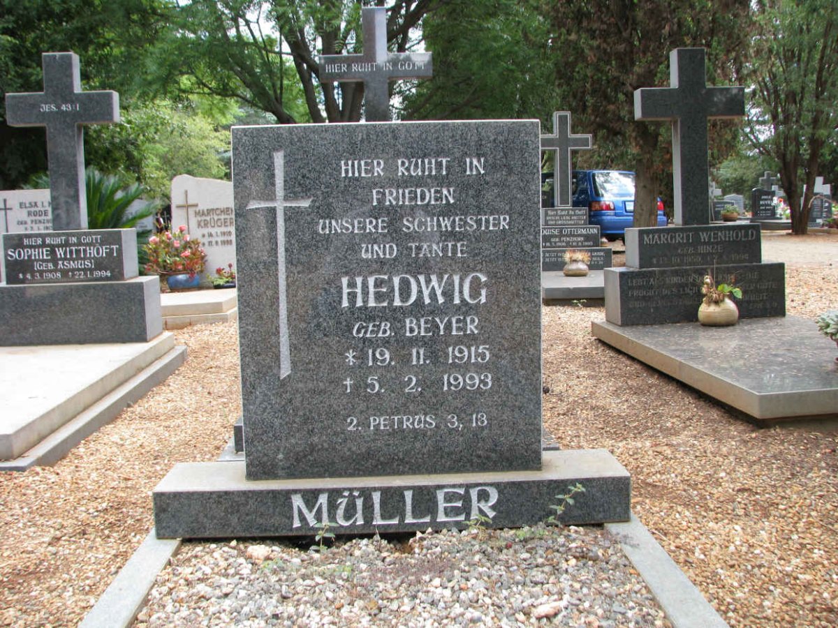MULLER Hedwig nee BEYER 1915-1993