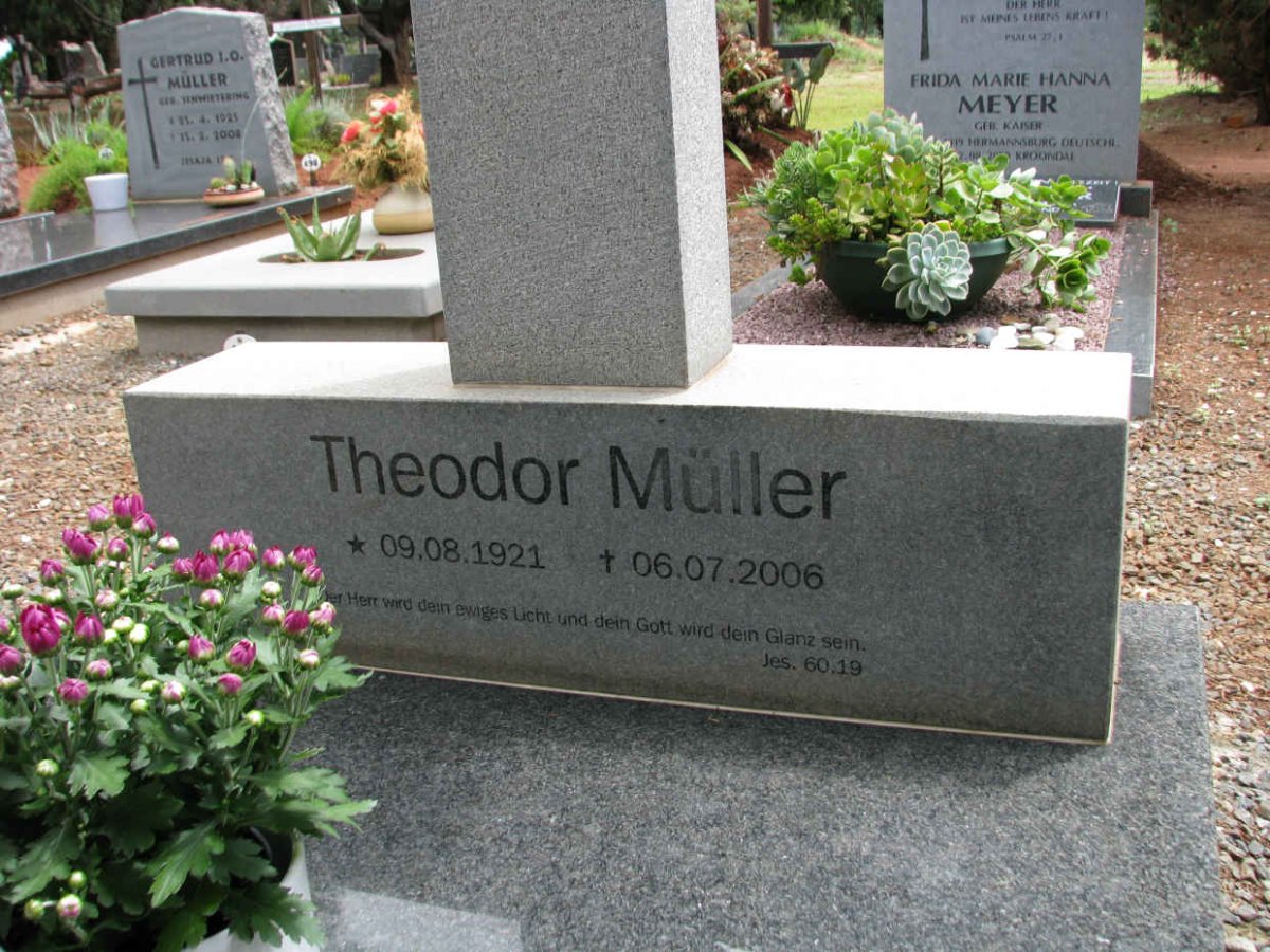 MULLER Theodor 1921-2006