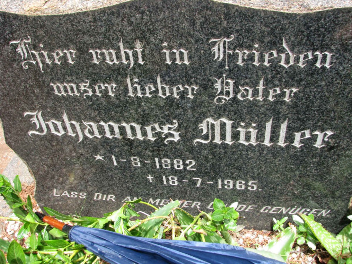 MULLER Johannes 1882-1965