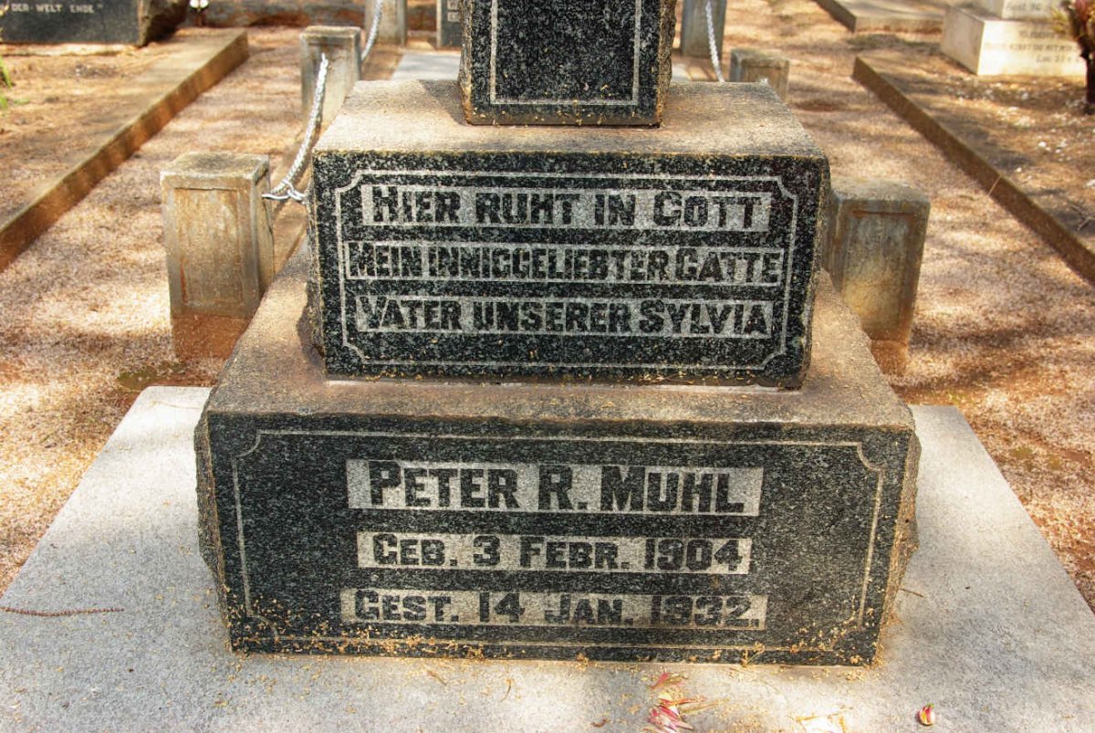 MUHL Peter R. 1904-1932