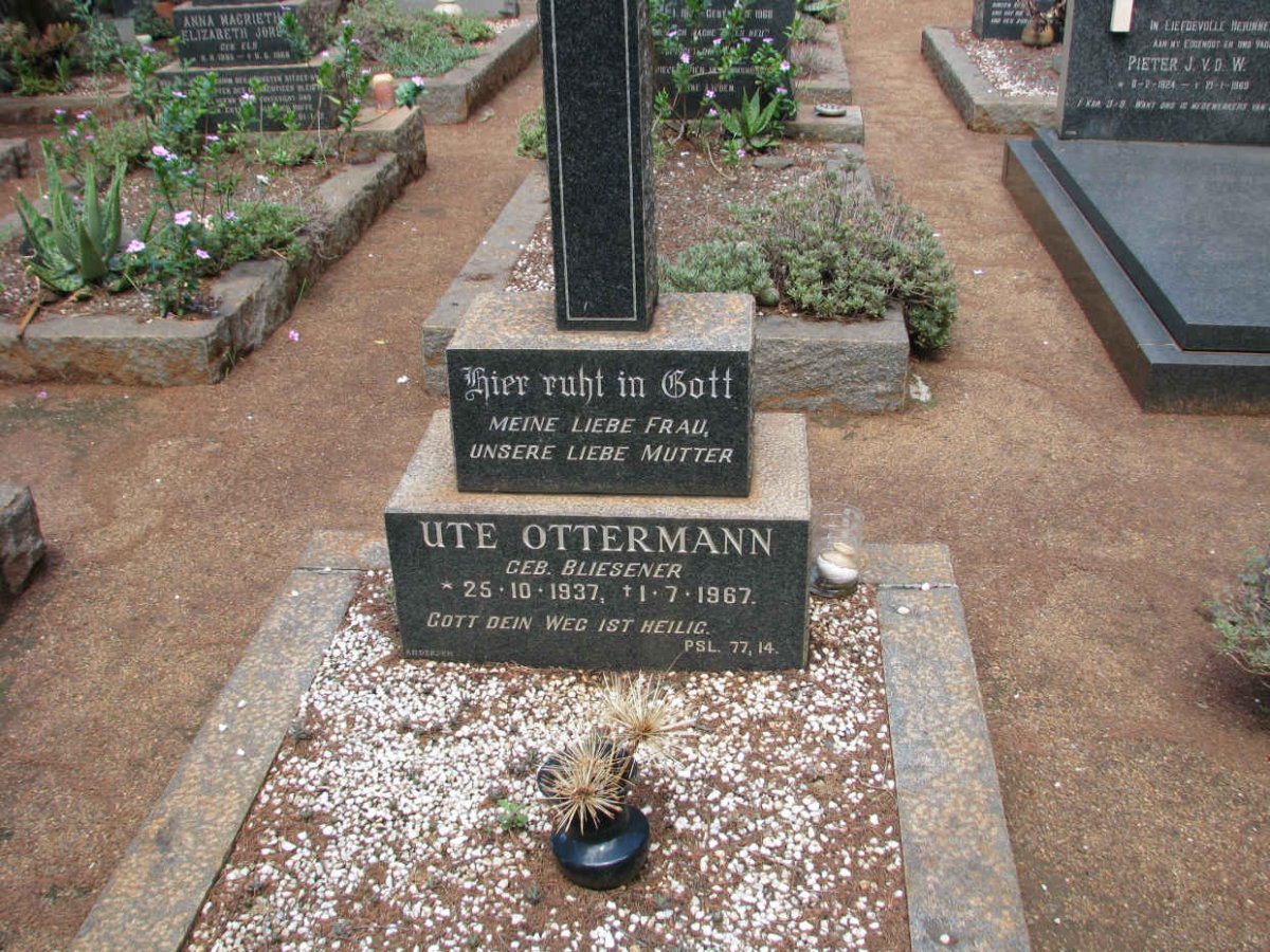 OTTERMANN Ute nee BLIESENER 1937-1967