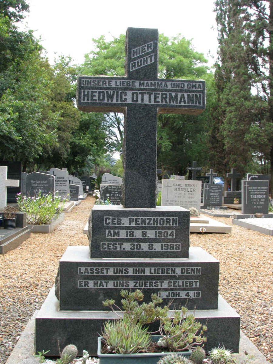 OTTERMANN Hedwig nee PENZHORN 1904-1988