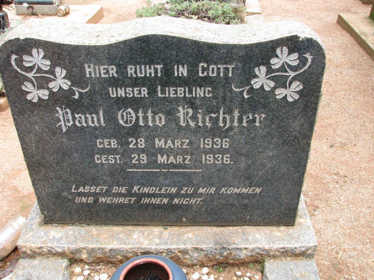 RICHTER Paul Otto 1936-1936