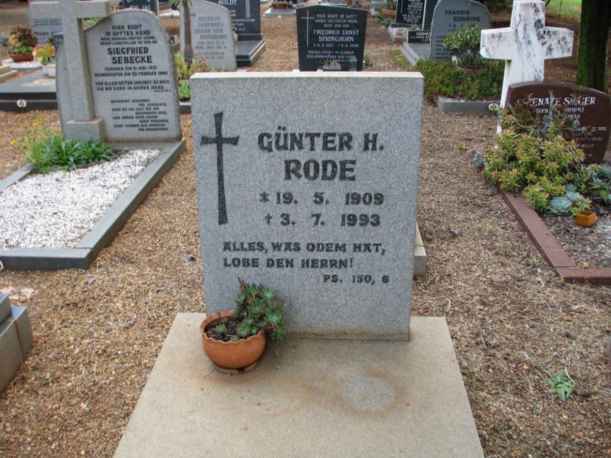 RODE Gunter H. 1909-1993
