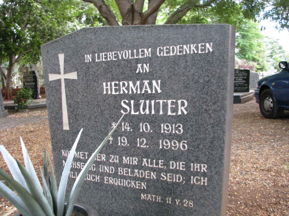 SLUITER Herman 1913-1996