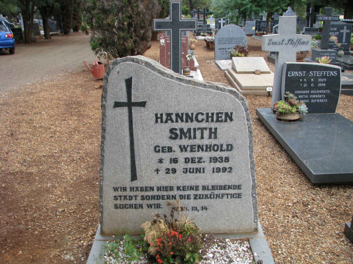SMITH Hannchen nee WENHOLD 1938-1992