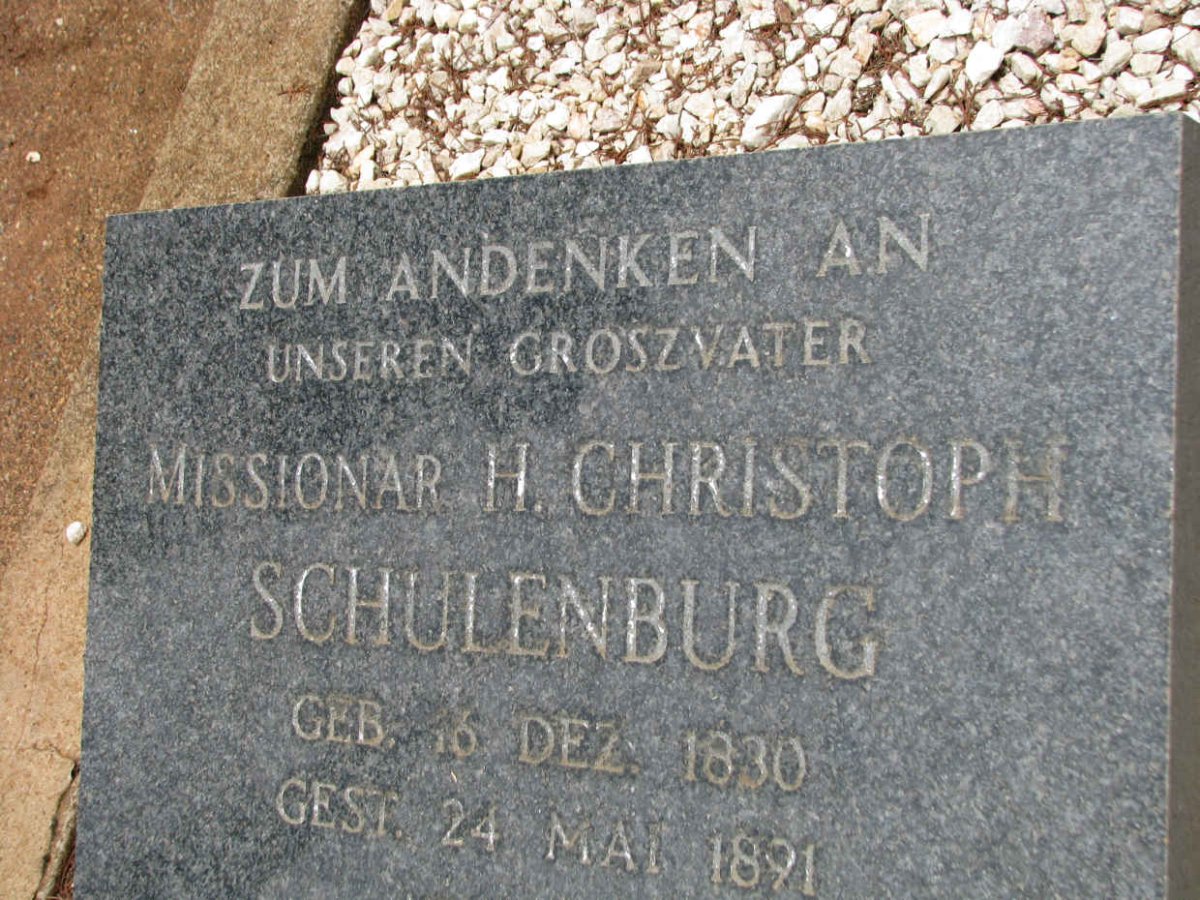 SCHULENBURG H. Christoph 1830-1891