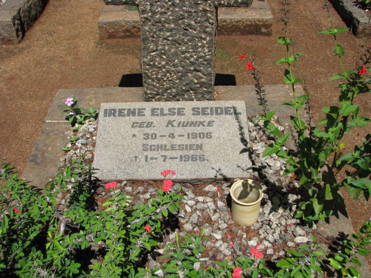 SEIDEL Irene Else nee KIUNKE 1906-1966