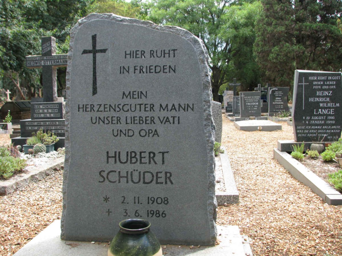 SCHUDER Hubert 1908-1986 &amp; Ingeburg Ursula STANGE 1922-2006