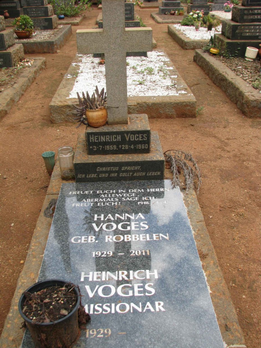 VOGES Heinrich 1929- &amp; Hanna ROBBELEN 1929-2011 :: VOGES Heinrich 1959-1960