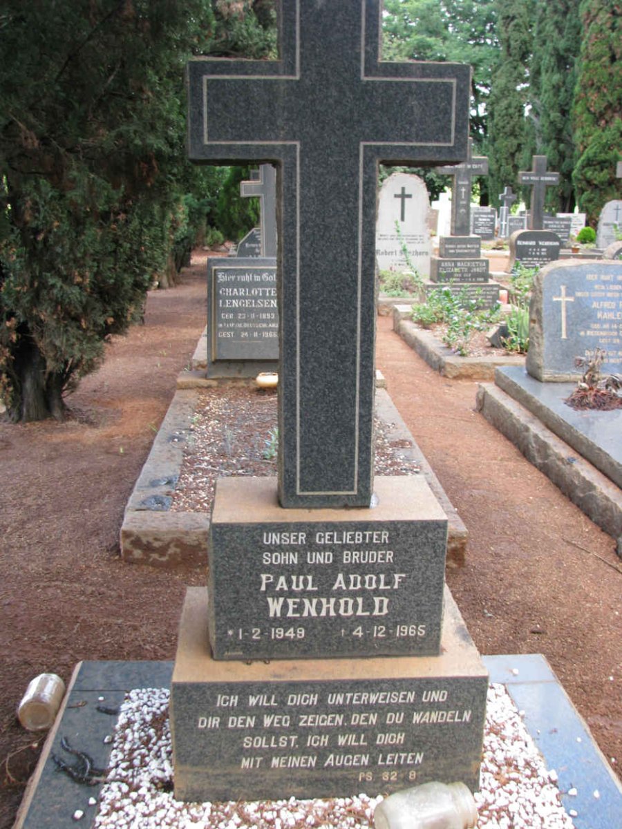 WENHOLD Paul Adolf 1949-1965