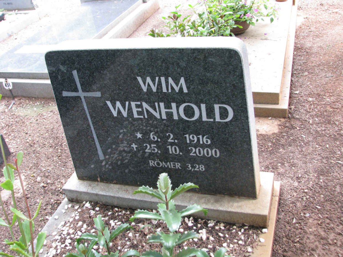 WENHOLD Wim 1916-2000