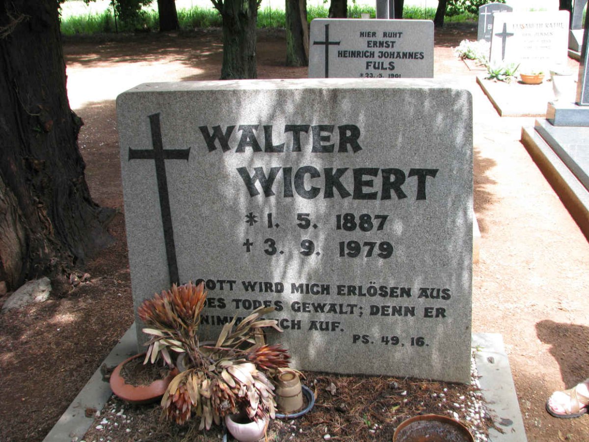 WICKERT Walter 1887-1979