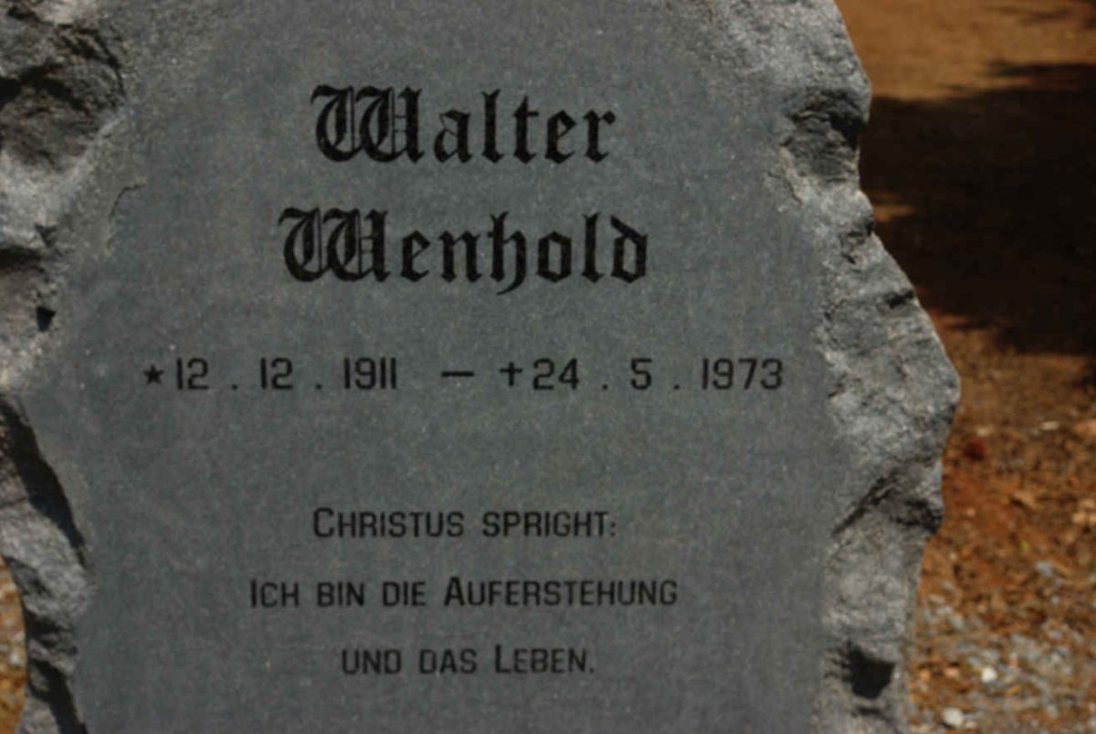 WENHOLD Walter 1911-1973 :: WENHOLD Walter Otto 1953-2017