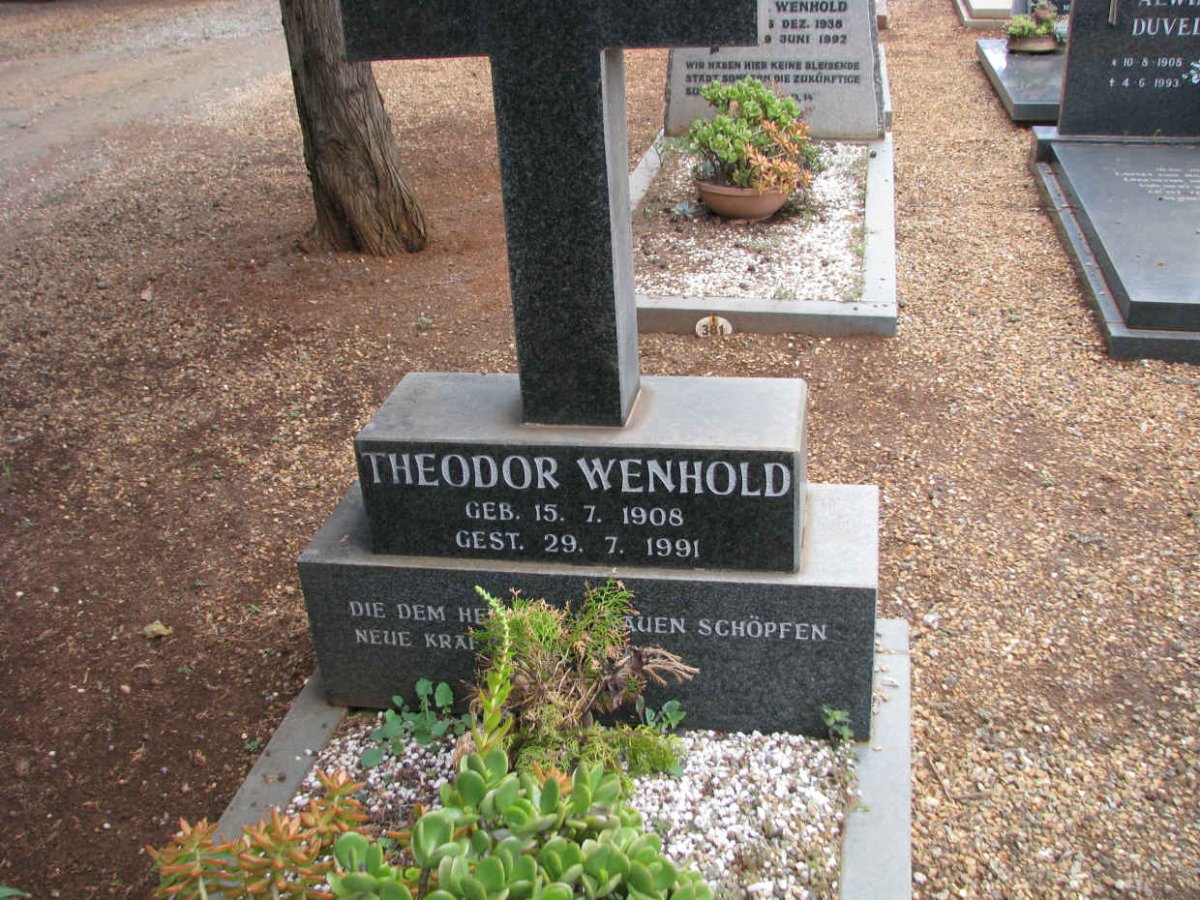 WENHOLD Theodor 1908-1991