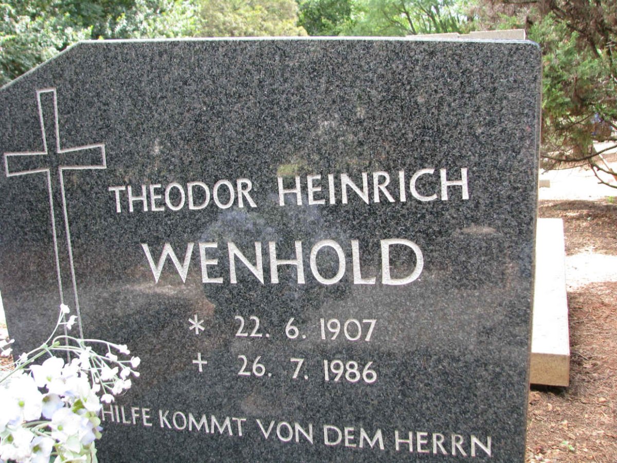 WENHOLD Theodor Heinrich 1907-1986