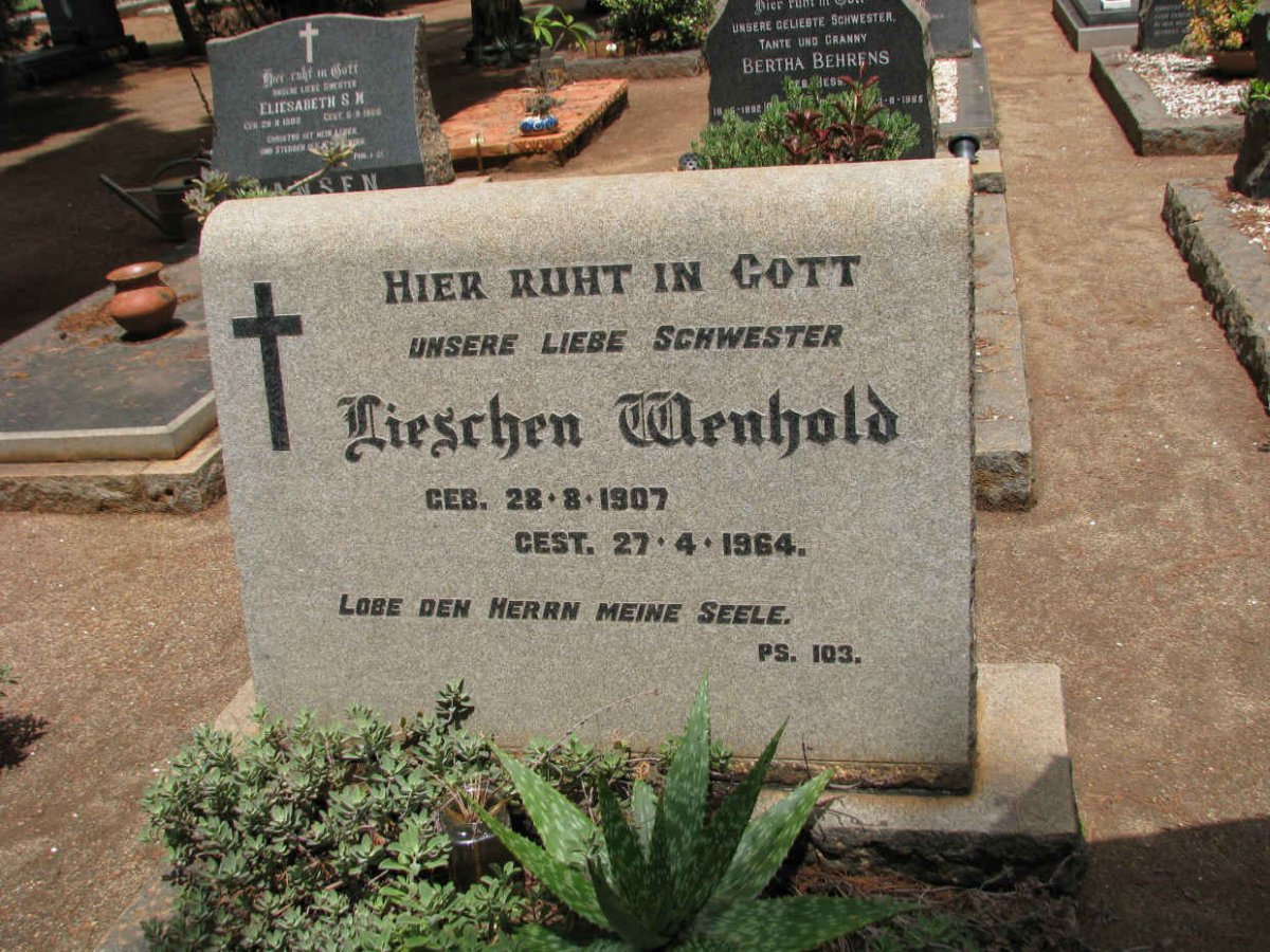 WENHOLD Lieschen 1907-1964