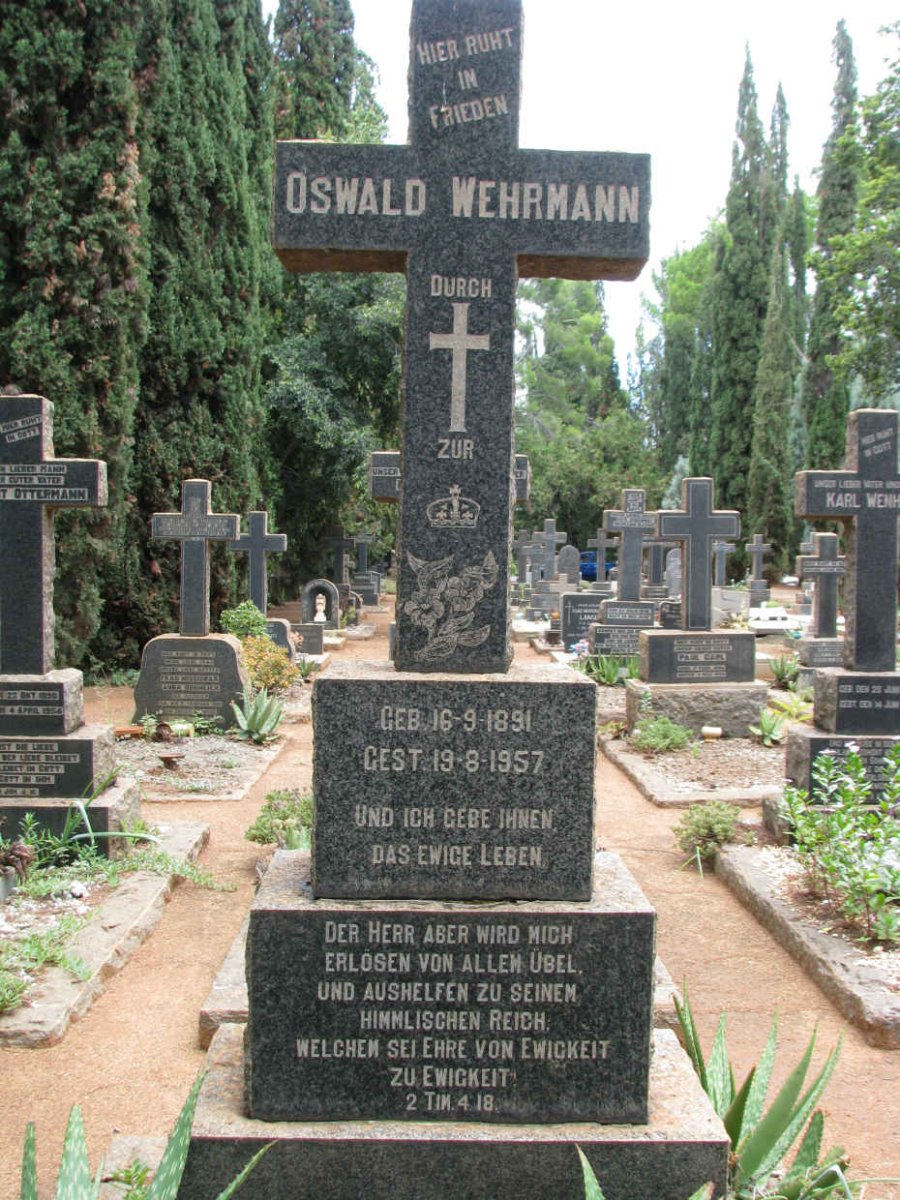 WEHRMANN Oswald 1891-1957