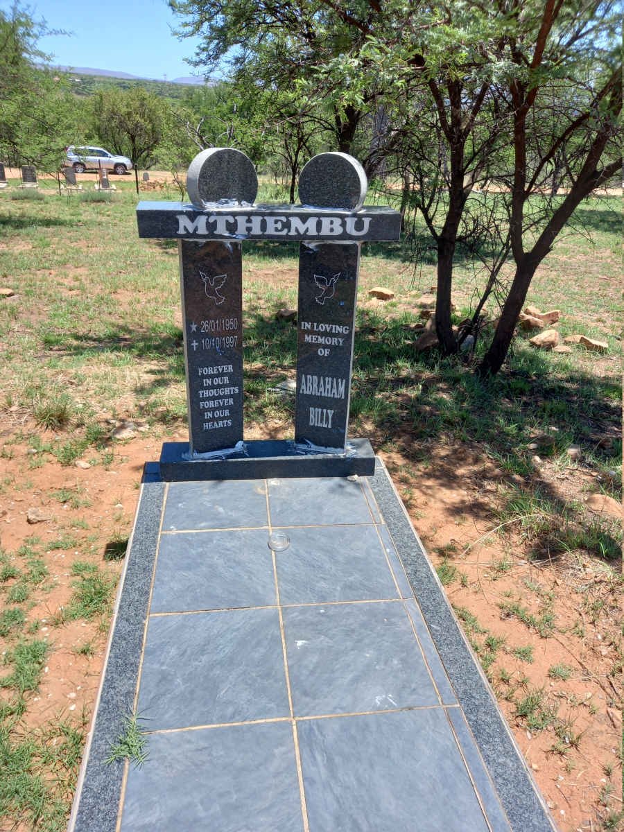 MTHEMBU Abraham Billy 1950-1997