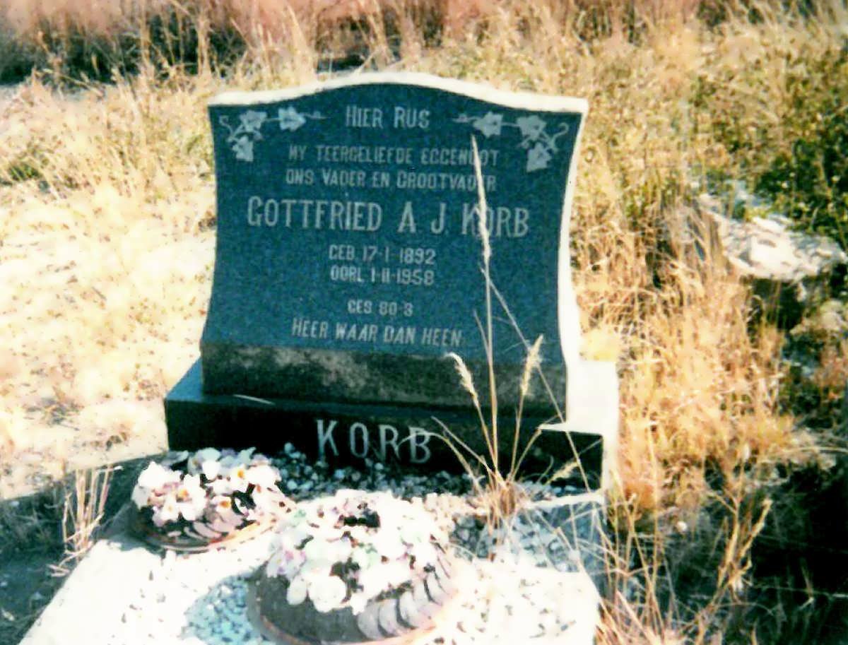 KORB Gottfried A.J. 1892-1958