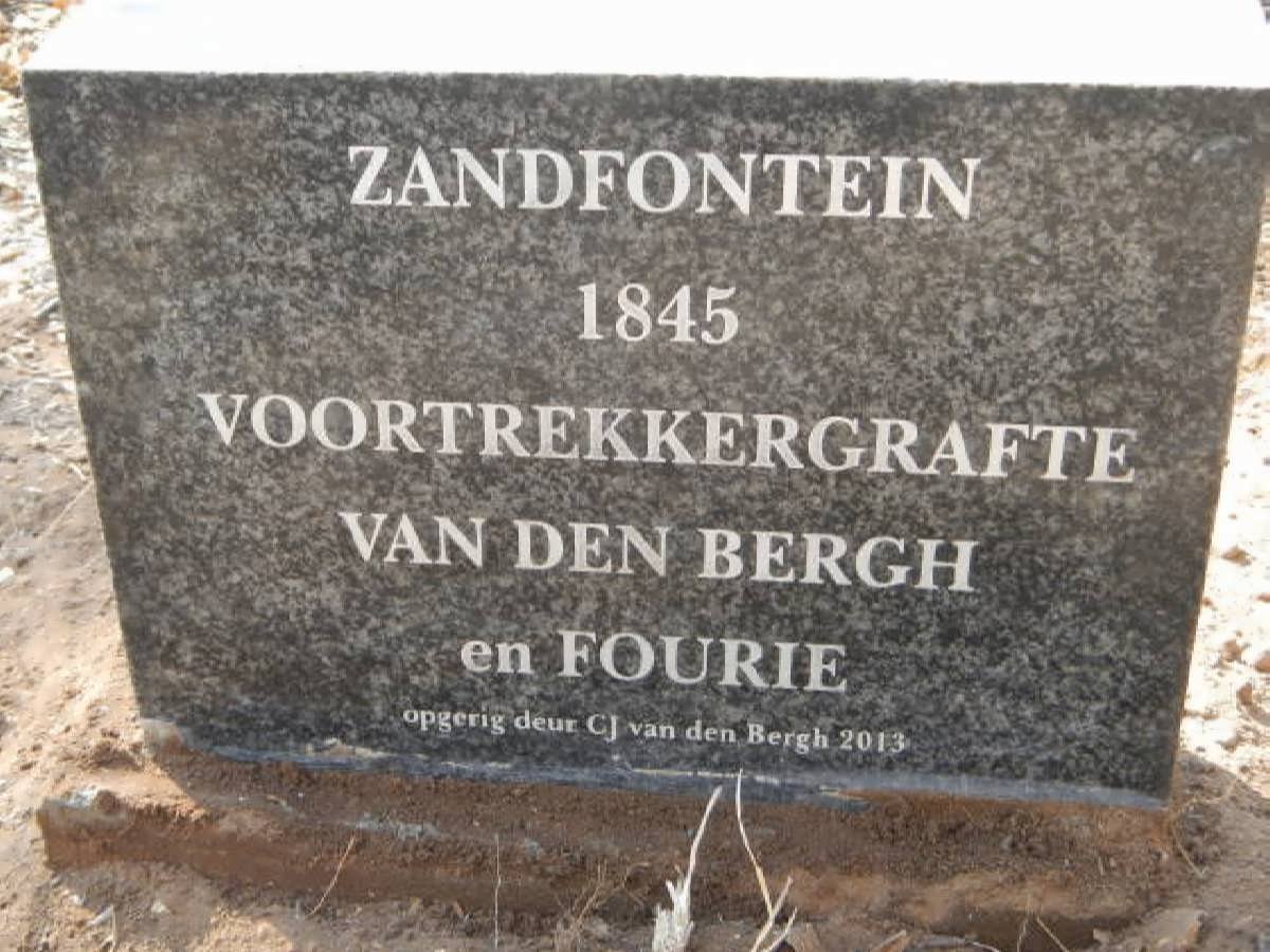 1. ZANDFONTEIN VOORTREKKERGRAFTE