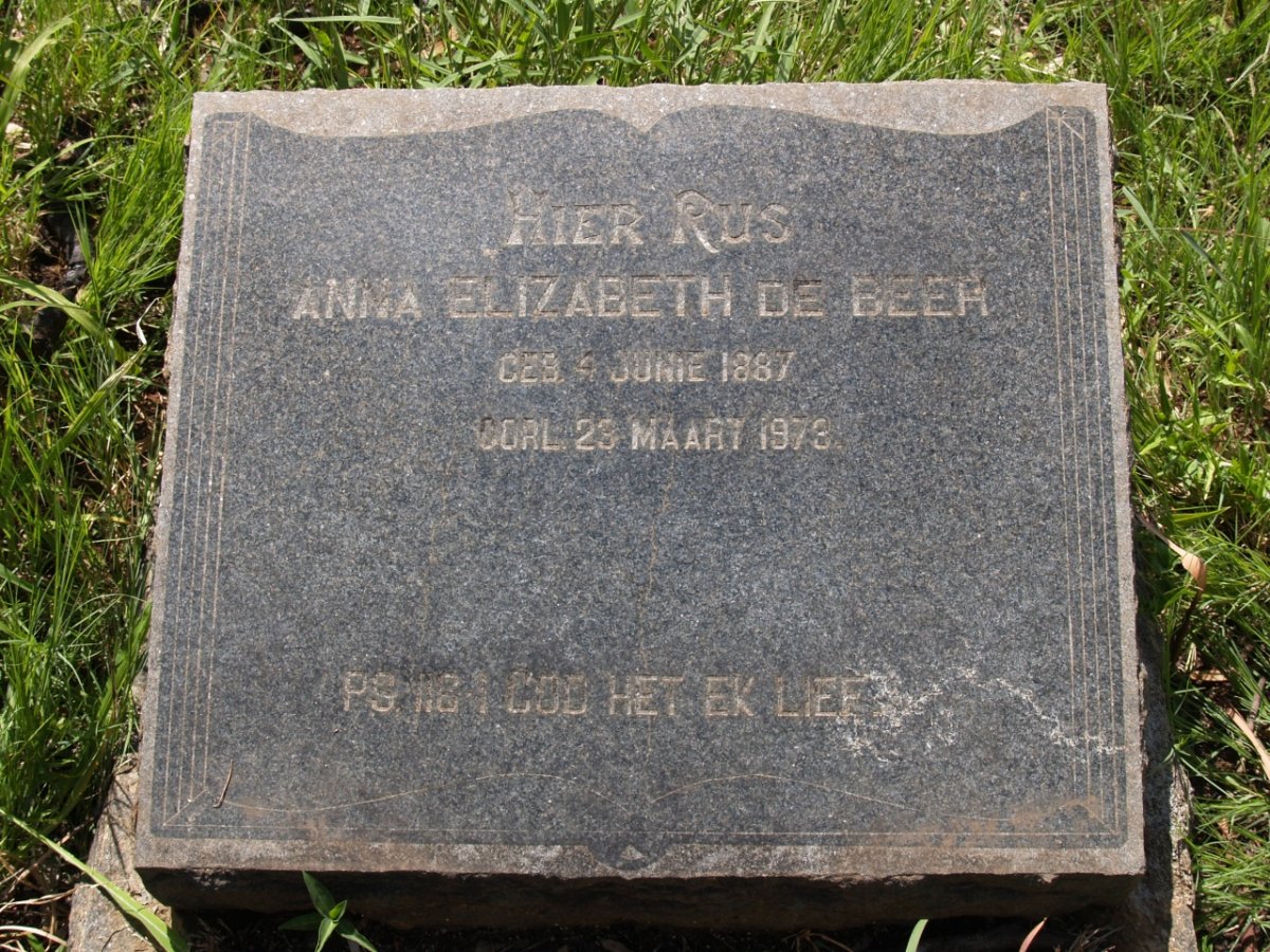 BEER Anna Elizabeth, de 1887-1973