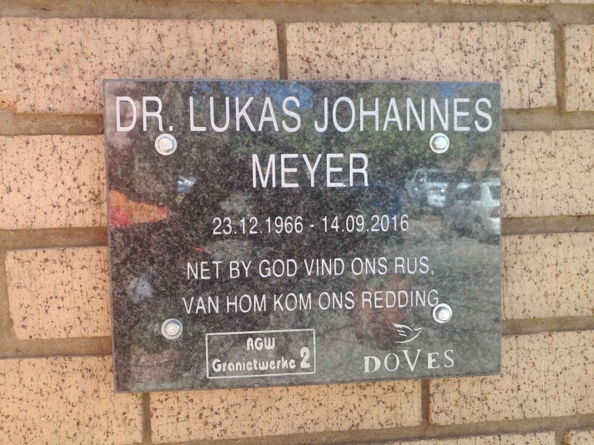 MEYER Lukas Johannes 1966-2016