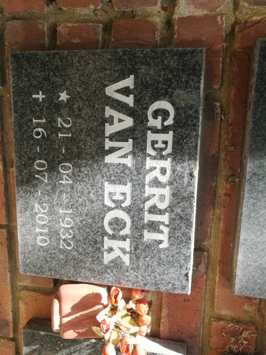 ECK Gerrit, van 1932-2010