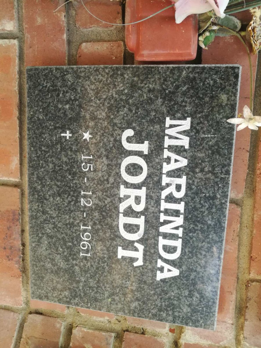 JORDT Marinda 1961-