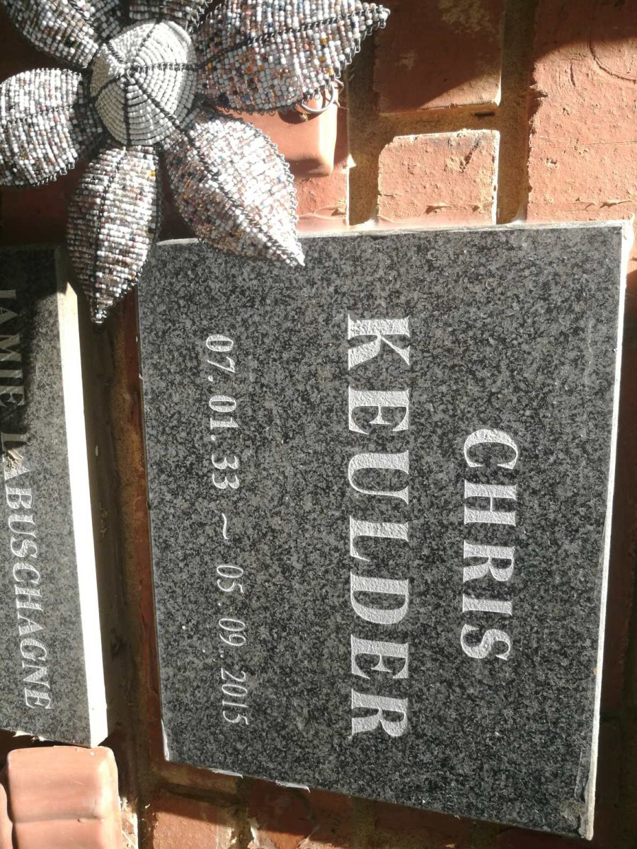 KEULDER Chris 1933-2015