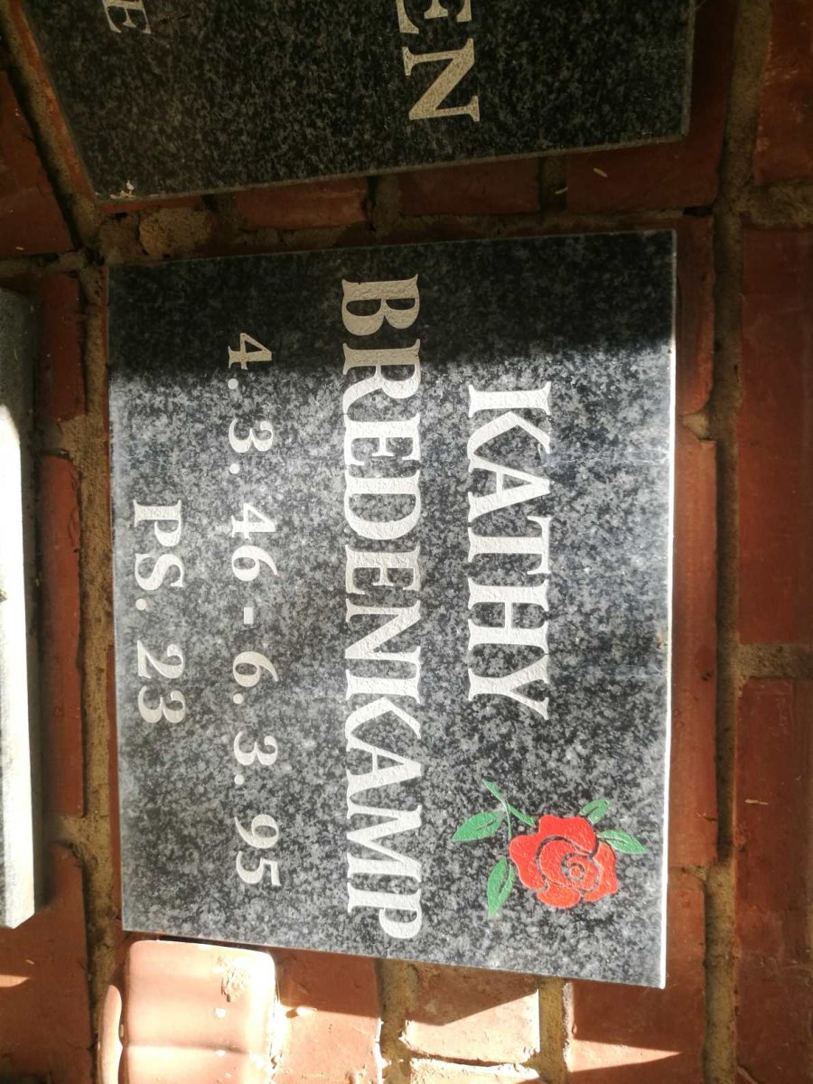 BREDENKAMP Kathy 1946-1995