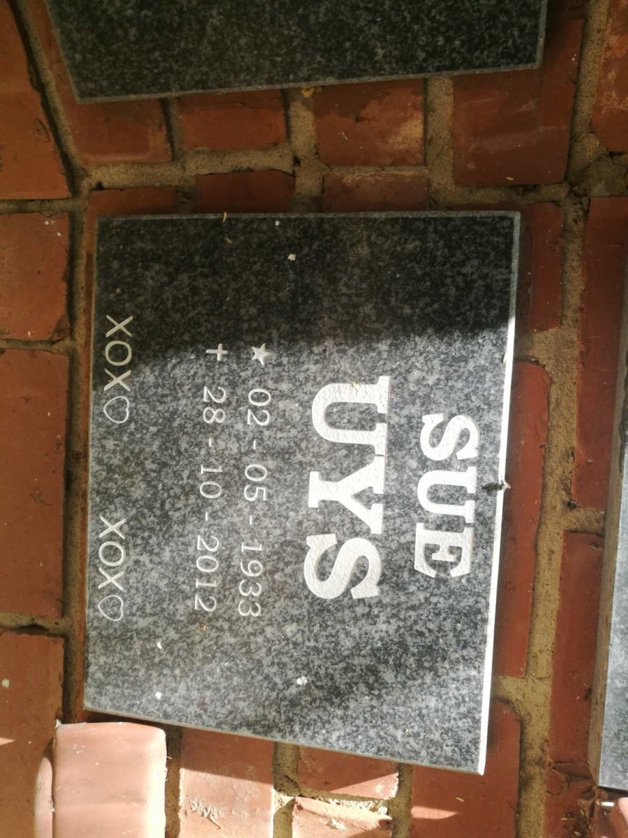 UYS Sue 1933-2012