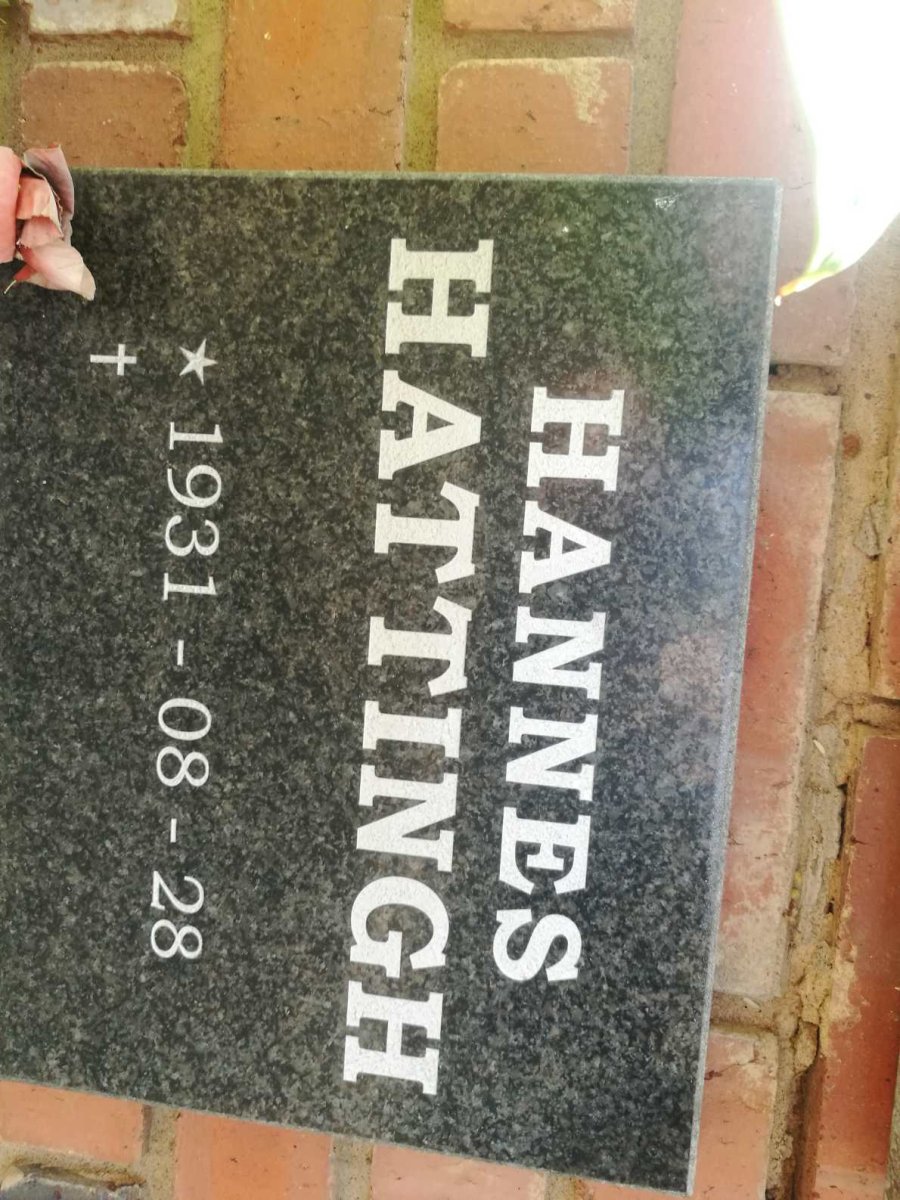 HATTINGH Hannes 1931-