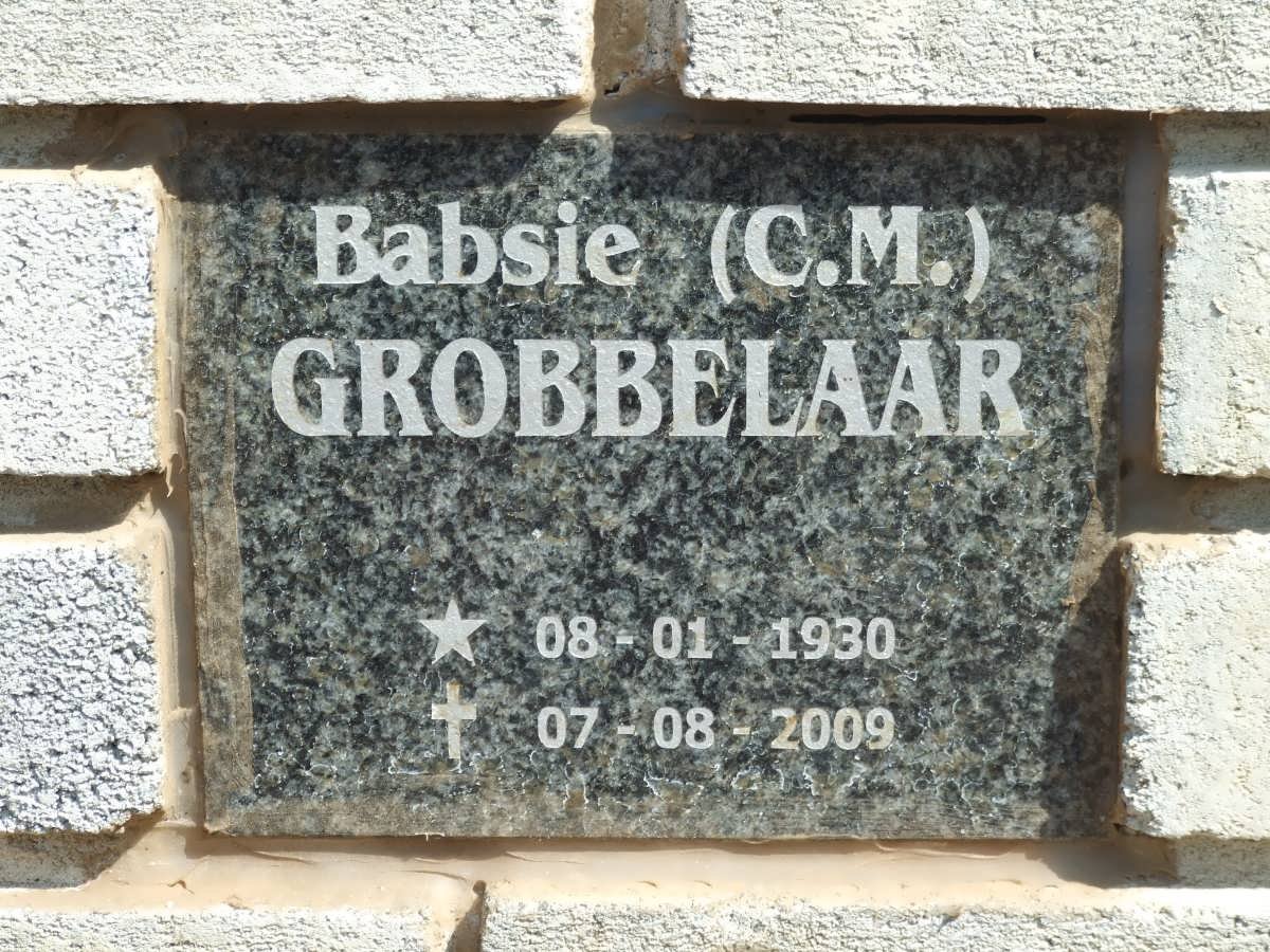 GROBBELAAR C.M. 1930-2009