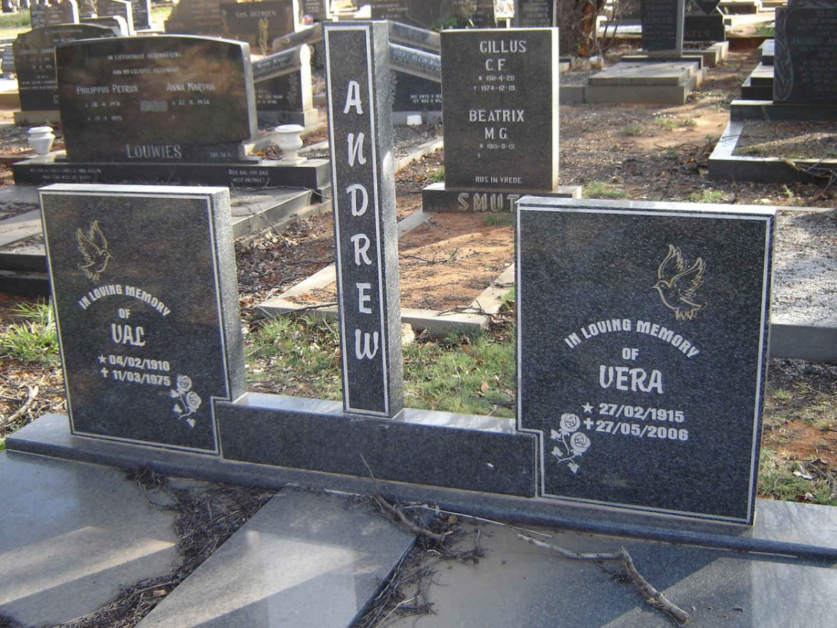 ANDREW Val 1910-1975 :: ANDREW Vera 1915-2006